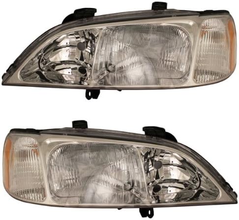 Amazon Com 1999 2000 2001 Acura Tl Headlight Headlamp Halogen Composite Front Head Light Lamp Pair Set Right Passenger And Left Driver Side 99 00 01 Automotive