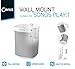 Sonos Play 1 Wall Mount - Full Motion Wall Bracket Suitable for Sonos Play 1 - Cavus CMP1W - White -Single