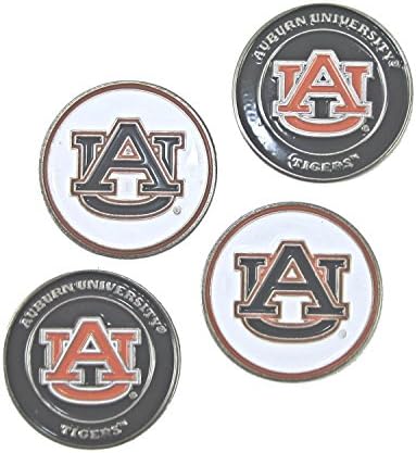 Waggle Pro Shop Auburn Tigers Double Sided Golf Ball Markers (Set of Four)