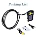 DBPOWER 2.7 Inch Color LCD Screen Endoscope Semi Rigid Inspection Snake Camera with 3M/9.8FT Tube, Function of Zoom, 360 Degree Rotation and DVR Digital Video Recording