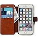 Lockwood iPhone 6/6s | Folio Wallet Card Case | Faux Leather | Vintage Brown | (4.7 Inch) | Ultra Slim & Light