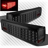 Xtune for Smoked 1987-1993 Ford Mustang LED Tail Lights Smoke Lamp New Pair Left+Right/1988 1989 1990 1991 1992