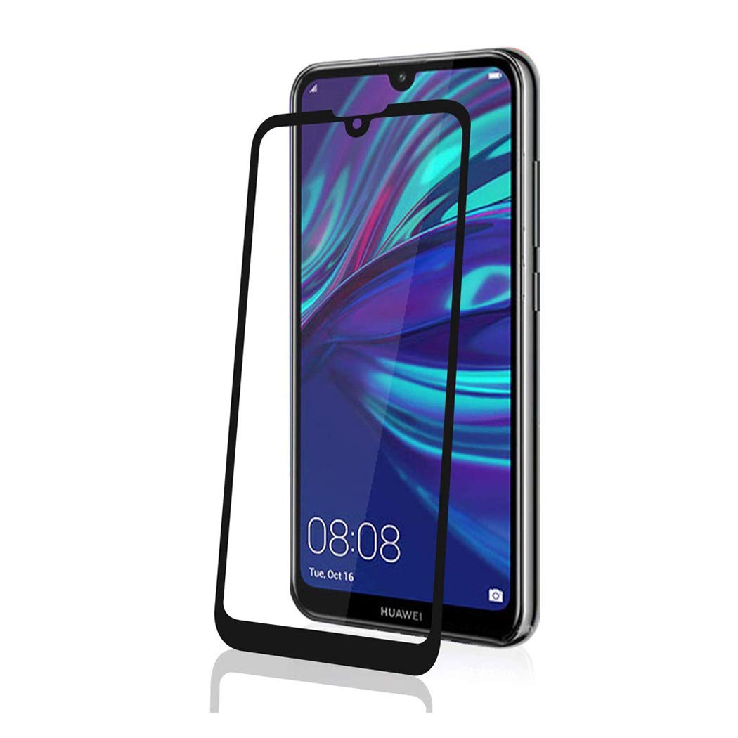 GAPlus Huawei Y7/ Y7 Pro / Y7 Prime 2019 Screen Protector, Tempered Glass Film [Full-Coverage][Case Friendly] Screen Protector for Huawei Y7/ Y7 Pro / Y7 Prime 2019