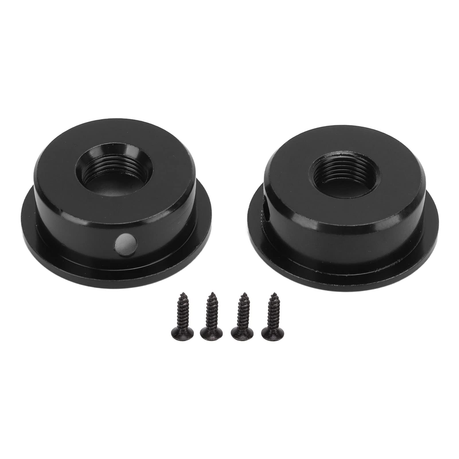 2Pcs Electric Guitar Jack Cover,Electric Guitar Jack Guitar Output Socket Plate Compatible with Telecaster Style Guitar (Black) Performance Accessory Musical Instrument Accessories