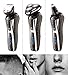 SURKER 3 In 1 Professional Electric Razor Shaver Men Rotary Shaver Cordless Hair Clippers Nose Hair Trimmer Wet and Dry With USB Rechargeable Sideburns Razor Waterproof-Best Gift for Dad,Boyfriend
