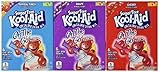 Sugar Free Kool-Aid - 3 Pack Variety (Singles to Go) 1 Cherry, 1 Grape, 1 Tropical Punch - 6 Packets per box = 18 Packets total