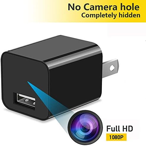 Hidden Camera Charger, Best Home Security Camera Full HD Hitti spy Camera Adapter Mini Spy Camera 1080p USB Charger Hidden Spy Camera Hidden Spy Nanny Cam
