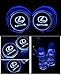 JSAMZ Car Logo LED Cup Pad led Cup Coaster USB Charging Mat Luminescent Cup Pad LED Mat Interior Atmosphere Lamp Decoration Light (Lexus)