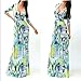 SUNNOW Womens Sexy Ladies Deep V Neck Party Dress Maxi Long Evening Dress (Asian L=US(8), Yellow)