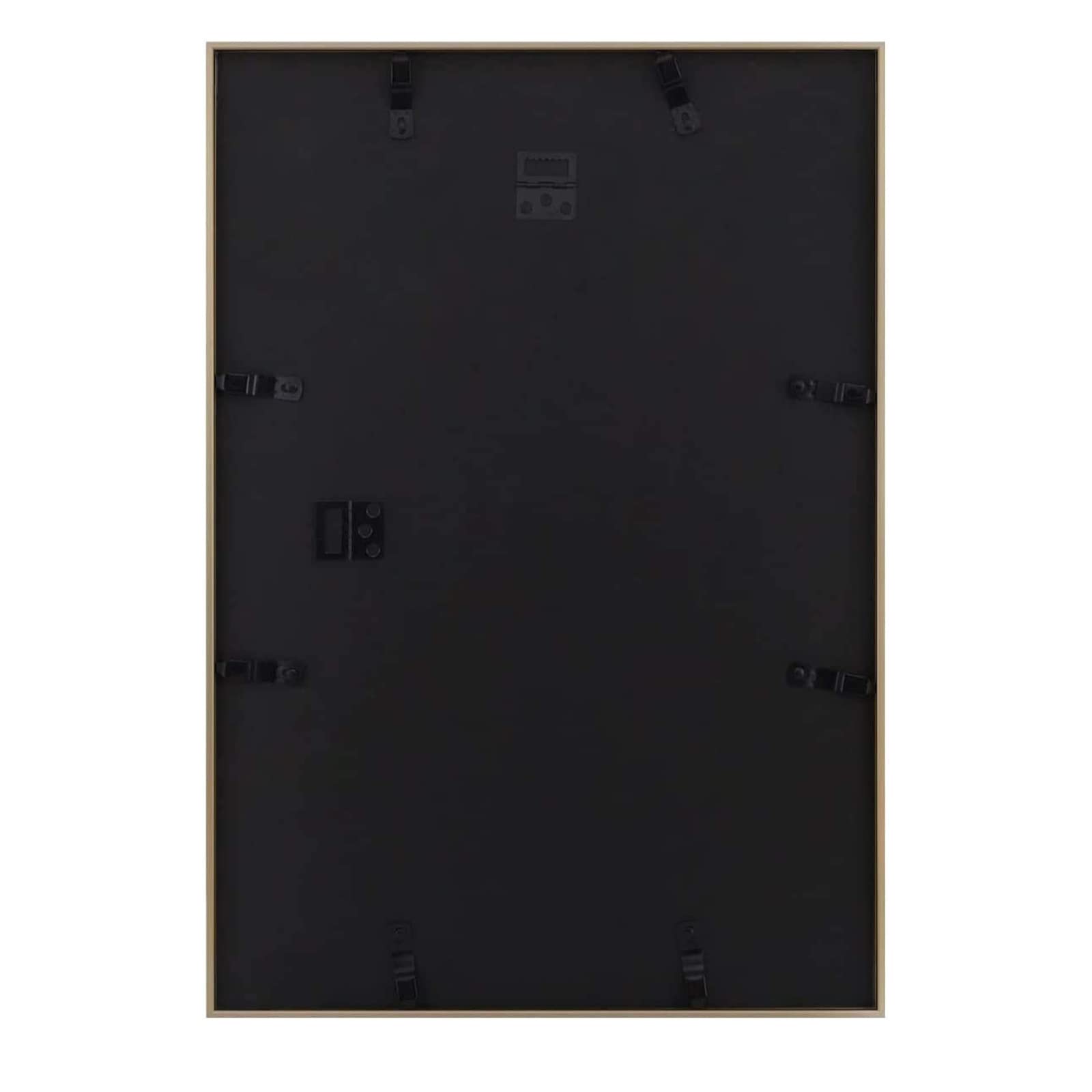 Golden State Art, 13.6x19.7 Gold Aluminum Collage