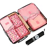 OEE 7 Set Travel Organizers Packing Cubes Luggage Organizers Compression Pouches With Shoes Bag