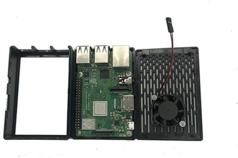 N/E Raspberry Pie 3b + 3,5 pulgadas pantalla táctil carcasa refrigerable ventilador 2 en 1 caja de chasis