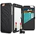 GBSELL Flip Mirror Hard Cases Wallet Card Holder Stand Cover For iPhone 6 Plus/6s Plus (Black)
