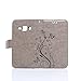 Galaxy J5 Case,Samsung Galaxy J5 Case,EMAXELER Stylish Wallet Case [Kickstand Flip Case][Credit Cards Slot][Cash Pockets] PU Leather Flip Wallet Case with Stand For Samsung Galaxy J5--Gray
