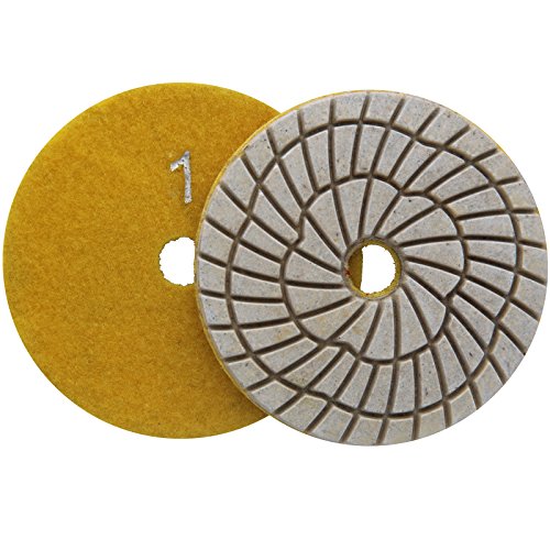 Easy Light 4 Inch 4-Step Diamond Wet Polishing Pads Abrasive Tool for Granite Marble 4 Pcs