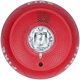 System Sensor PC2RL Ceiling Horn/Strobe Red | Plug-in design with minimal intrusion into the back box Tamper-resistant construction Automatic selection of 12- or 24-volt