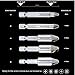 Rioa 5pcs Damaged Screw Extractor Bolt Screw Stud Remover Set Drill Hex Shank 1/4''