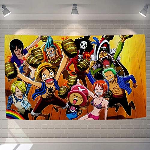 LLKOZZ (150CM×100CM 3D Tapestry 丨 One Piece Anime Tapestry Home Decoration Wall Hanging tapestry (Color : E)