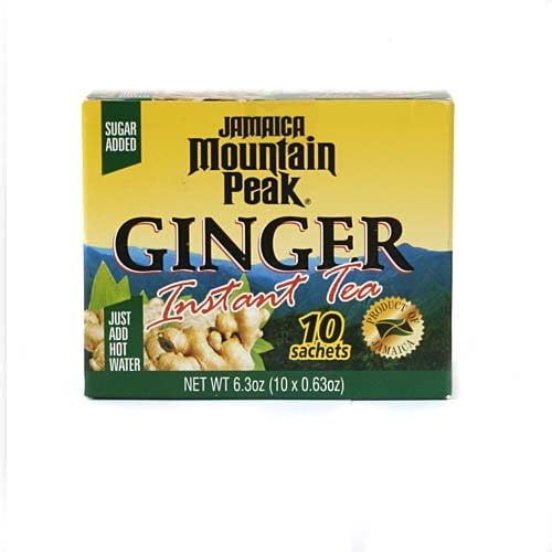 Jamaica Mountain Peak Instant Ginger Tea W Sugar (Pack of 6)