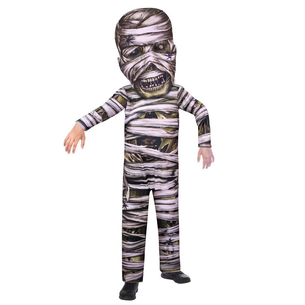 amscan (PKT) (Fix 1/1) (9907134) Child Big Head Zombie Mummy Halloween Costume (10-12yr)
