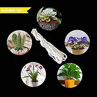 TTBD 50 Feet Self Watering Wick Cord for Vacation Self-Watering Planter Pots, Cotton String, Woven Rope, Absorbent Cotton Cord Cotton Bundled Rope Core Rope,DIY Self-Watering Drip Irrigation Waterer