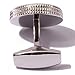 HJ Men's 2PCS Fashion Dazzle Tuxedo Shirts Platinum Plated Cufflinks Initial Letter 2 Color A-Z (silver S)