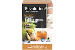 REVOLUTION TEA® Citrus Spice [THE ORIGINAL] – Sydney Rooibos, Verbena & Cinnamon – Premium Full Leaf Tea – Biodegradable Infuser Tea Bags – Flavored Herbal Tea – Naturally Caffeine Free – 20 Bags