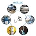 zuber h011-c Magnetic Hooks Powerful Heavy Duty Neodymium Magnet for Your Refrigerator and Other Surfaces, Will Not Scratch, Set of 4