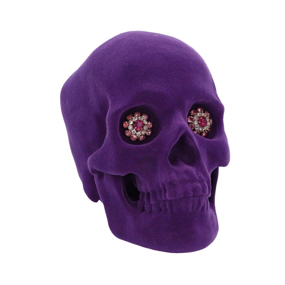 Nemesis Now Jewelled Gaze Skull, Purple, 18.7cm