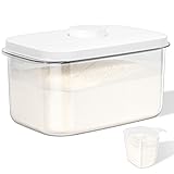 TBMAXS Airtight Flour Container 12 Lbs, Clear PET