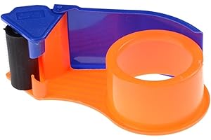 1 Tape Dispenser for Repackaging and Sealing Parcels, Plastic Roller, 2 Inches Wide
