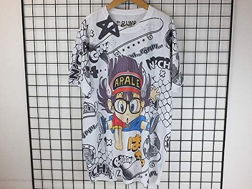 Amazon 新品 Dr スランプアラレちゃん 地球割り Tシャツ白系 Xlキャラt 漫画 アニメ 鳥山明 少年ジャンプおもしろt おもちゃ ホビー