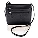 ASHLIE ROSE Women's Expandable Multi-Pocket, Adjustable Strap Crossbody Bag for Work, Leisure, Travel - Black