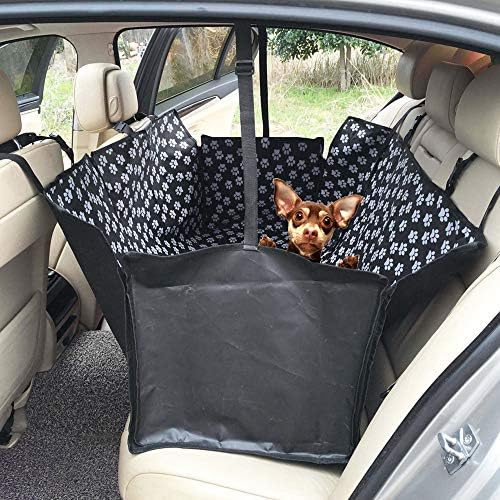 Vanessasa Jp ペット用ドライブシート 車用ペットシート 車後部座席 シートカバー 防水 耐摩 滑り止め 洗濯可 全車種 全種犬用猫用 車シート 折り畳み式カバー ペットのお出かけ用品 汚れ防止 犬セーフ安全トラベルハンモックカバー 取り付け簡単 折りたたみ ペット