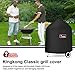 Kingkong 7149 Premium Grill Cover for Weber Charcoal Grills, 22.5-Inch (Compared to the 7149 Grill Cover) Including Grill Brush and Tongs.