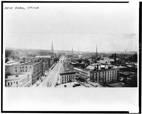 Photographs - INFINITE PHOTOGRAPHS Photo: Genesee Street,Buildings,Roads,Spires,Structures,Cities,Utica,New York,NY,c1905