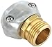 5 Pack - Gilmour Heavy Duty Brass and Metal Male Hose Repair Clamp Coupling - Barbed Mender for Garden Hoses - 01MZ primary