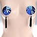 Ayliss® Sequin Lingerie Tassel Breast Bra Stickers Nipple Covers-Blue