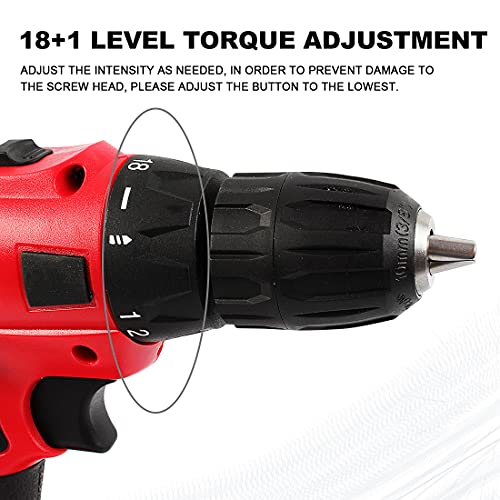 Electric Cordless Drill Kit AUTOJARE Rechargeable Power Drill Driver