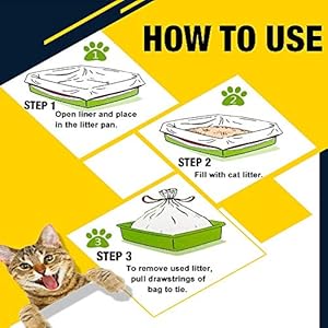 Manfâ sacchetti lettiera gatto 2 confezioni (14 sacchetti), prova sacchetti di immondizia 8 sacchetti come regalo…