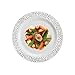 Party Bargains 120lace White 240 Plastic 480 Upscale Cutlery | Lace Collection China Like Silver Border Plate and Elegant Silverwar
