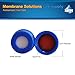 2ml HPLC Vial, Membrane Solutions Autosampler Vial Clear Sample Vials 9-425 Screw-Thread Vial and Blue Screw Cap with Hole, Case of 100
