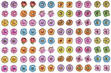 SPARKLE 288 Piece (144) Pair Stick-on Earrings (Flower Power)
