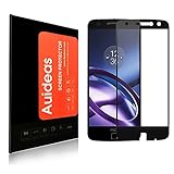 Moto Z Force Droid Screen Protector, Auideas Tempered Glass Full coverage [Case Friendly][3D Curved Protection]HD Clear Tempered Glass Screen protector For Motorola Moto Z Force Droid black