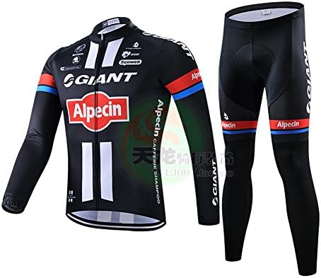 Strgao 2016 Men's Pro Team MTB Bike Bicycle Winter Thermal Cycling Long Sleeve Jersey and Pants Tights Set Suit