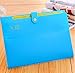 Kobest 5 Pockets Expanding File Folder Accordion Document Organizer,A4 Size and Letter with Bouton Closure for School and Office uses(Pack of Color)