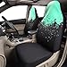 CAR PASS Universal High Back Fashion Car Seat Covers for Car Truck Suvs,sedans,Vehicles,Airbag Compatible (Mint tie dye Front)