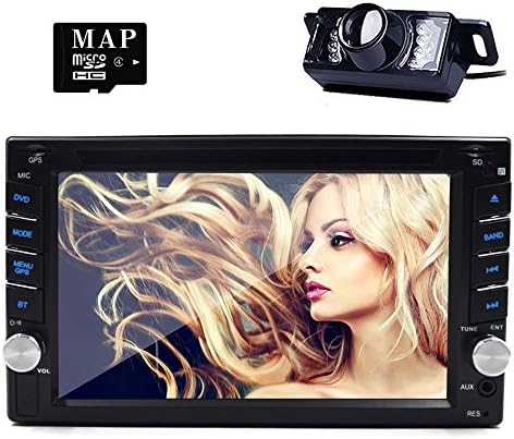 GPS Navigator Car Auto radio 2 DIN In Dash Car DVD Player LCD Touch Screen MP3/MP4/USB/SD/AM/FM Radio/Bluetooth/Stereo/Audio Map Backup Camera