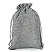 Burlap Gift Bags with Drawstring 6.7 x 4.7 for Wedding Party Favors Craft Jute Sacks Project Christmas Presents Jewelry Pouches Pack of 24 (Gray)