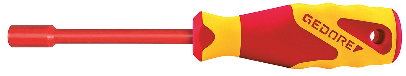 GEDORE VDE Socket Wrench with 3K Handle, Hexagonal, 8 mm, 1 piece, VDE 2133 8